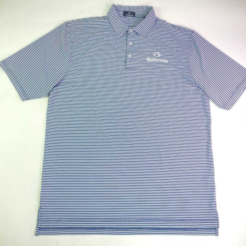 Gulfstream Stripe Golf Polo Large